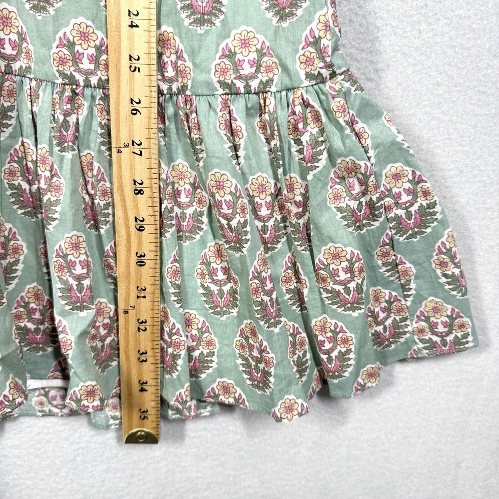 Marea Dress Womens Small Grace Tiered Floral Block Print V Neck Mini Cottage - Picture 12 of 13